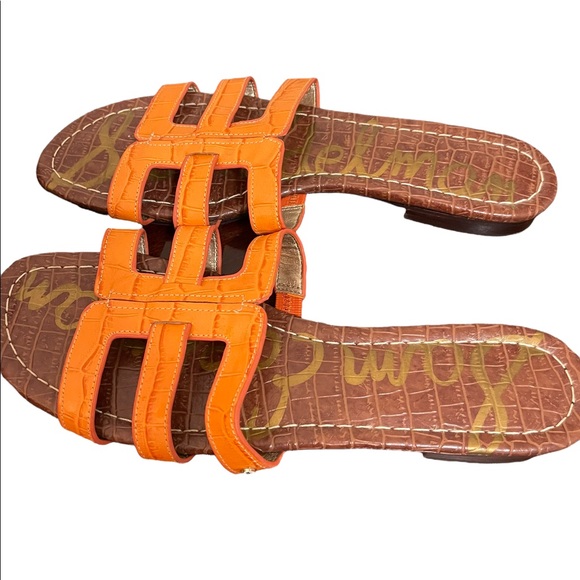 Sam Edelman Berit Embossed Leather Slide Sandal - Picture 4 of 12